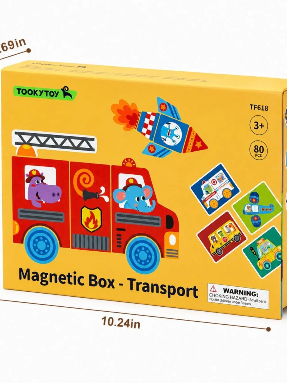 Montessori Magnetic Transportation Matching Toy Cars Trucks Kids Learning Game